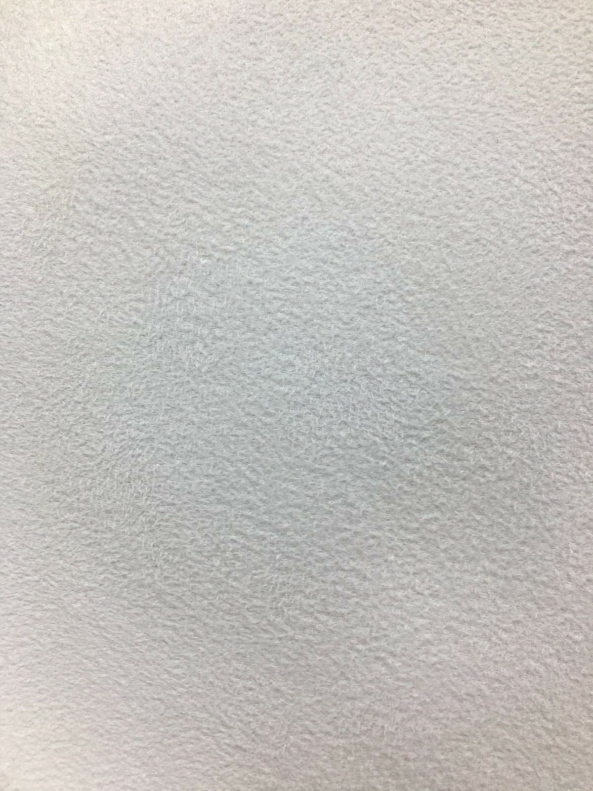 WHITE Upholstery Suede Micro Faux Polyester Drapery Fabric (56 in.) Sold By The Yard