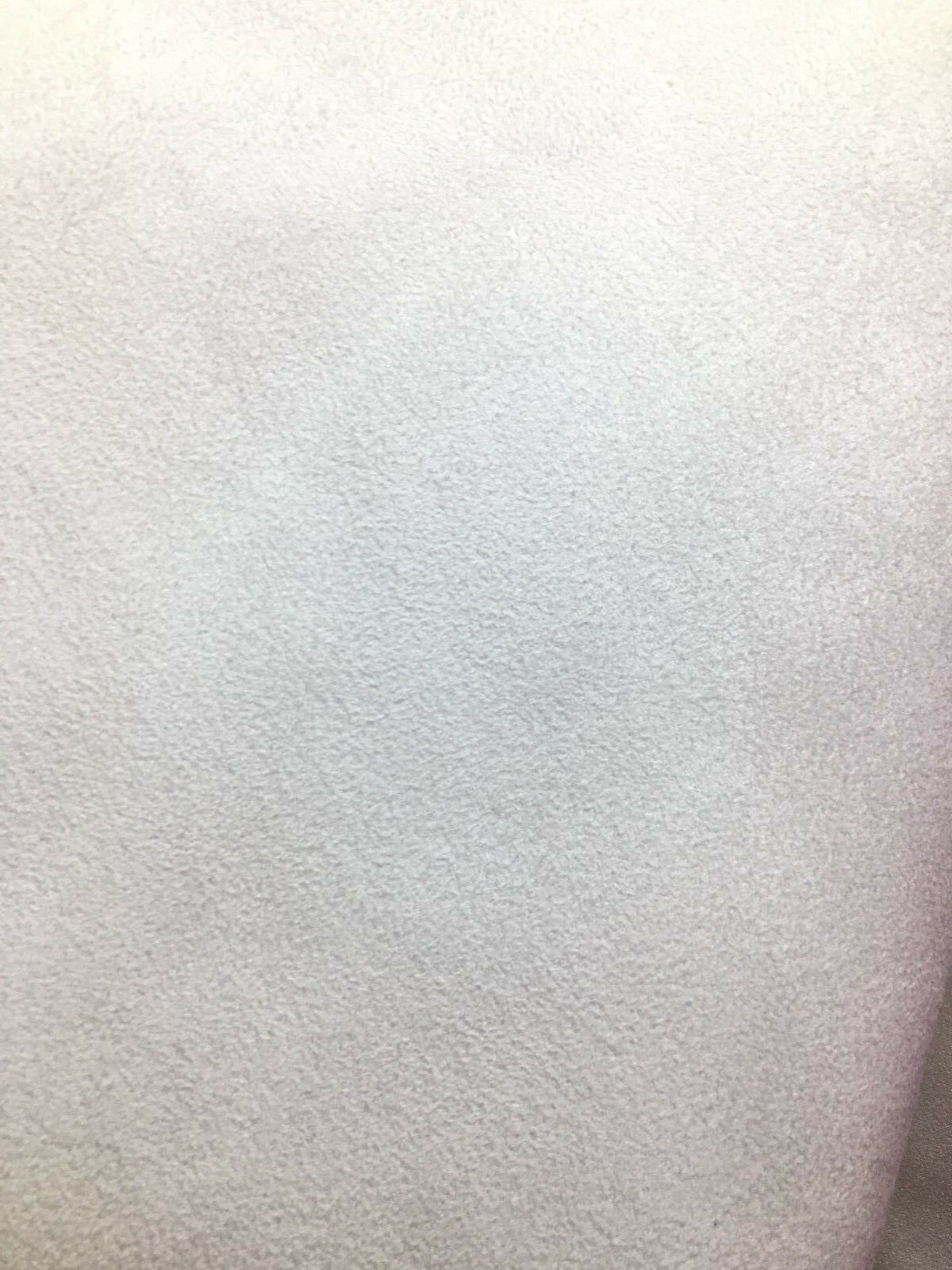 WHITE Upholstery Suede Micro Faux Polyester Drapery Fabric (56 in.) Sold By The Yard