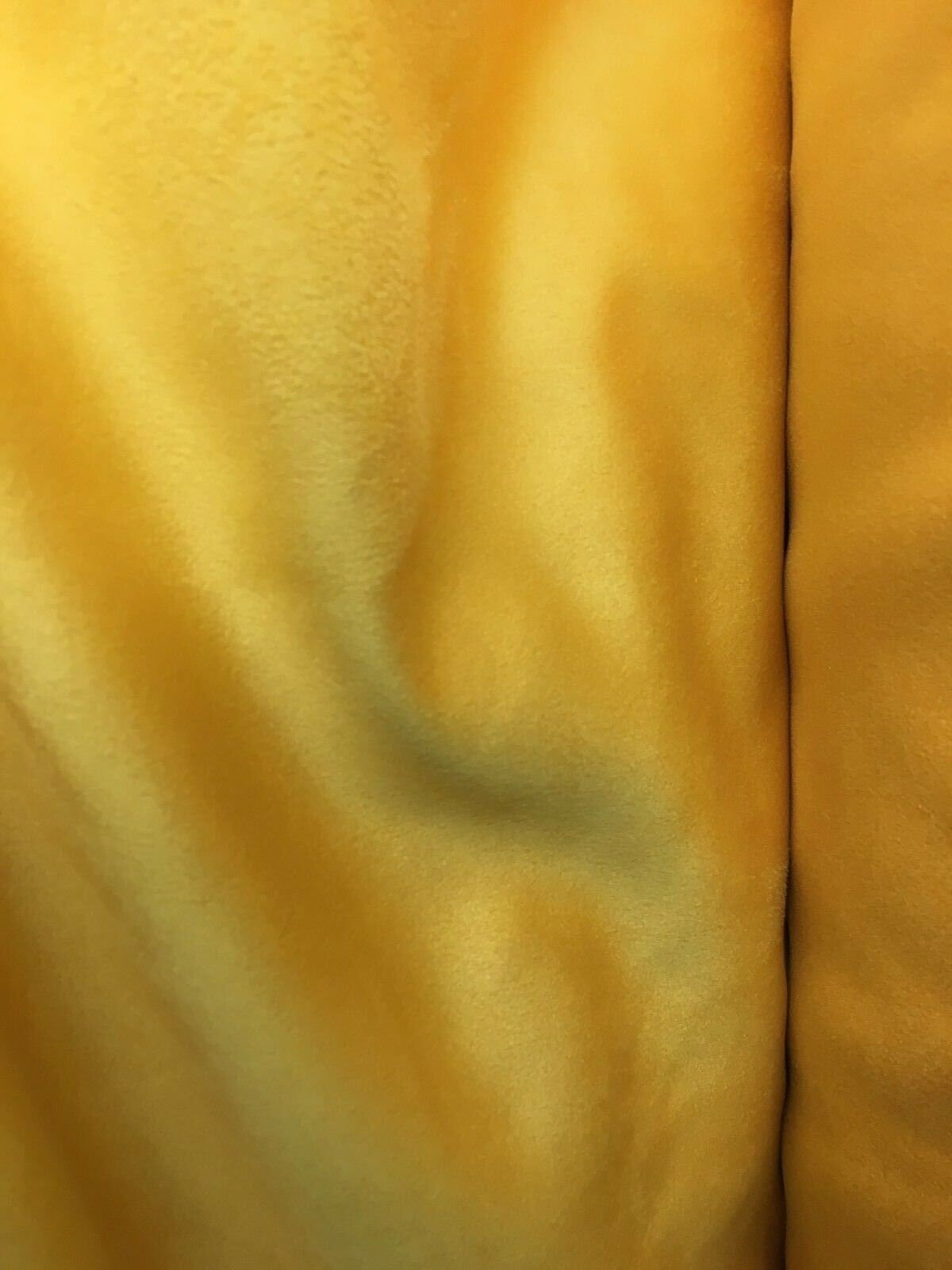 GOLDEN YELLOW Solid Faux Suede Upholstery Drapery Fabric (54 in.) Sold By The Yard