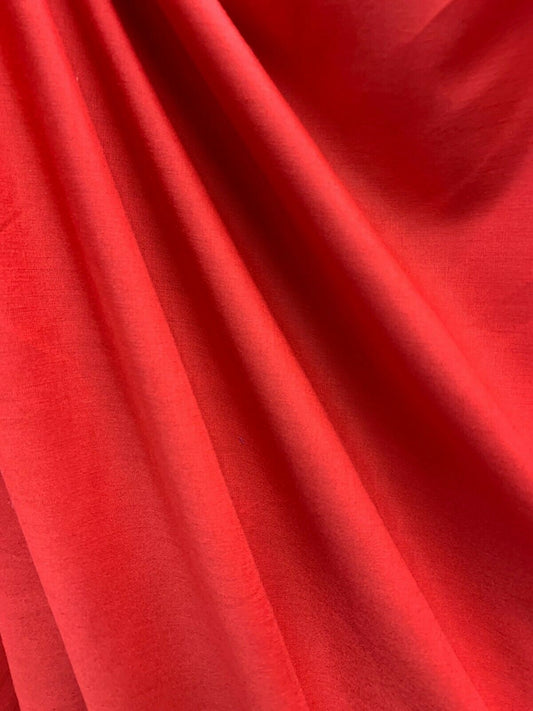 RED Light Weight Cotton Fabric (58 in.) Sold By The Yard