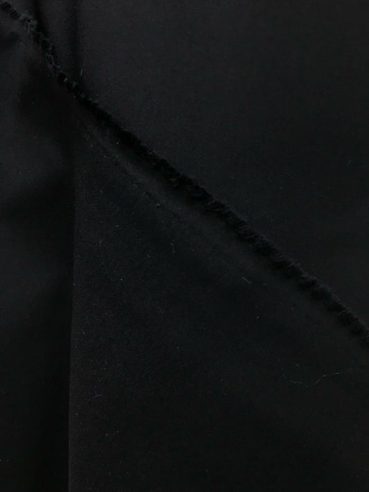 BLACK 100% Polyester Stretch Poplin Fabric (60 in.) Sold By The Yard