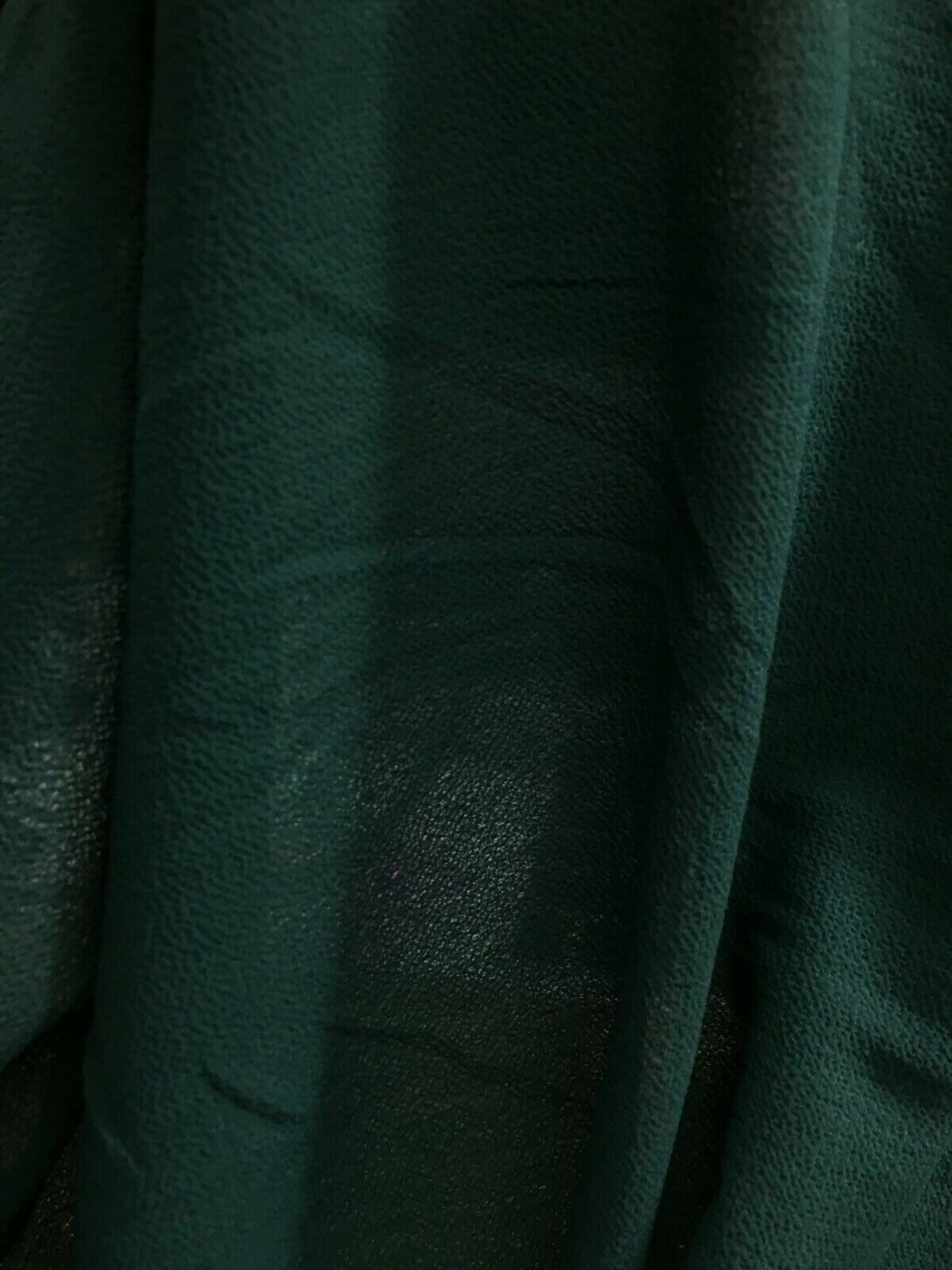 TEAL GREEN Bubble Crepe Georgette Fabric (60 in.) Sold By The Yard