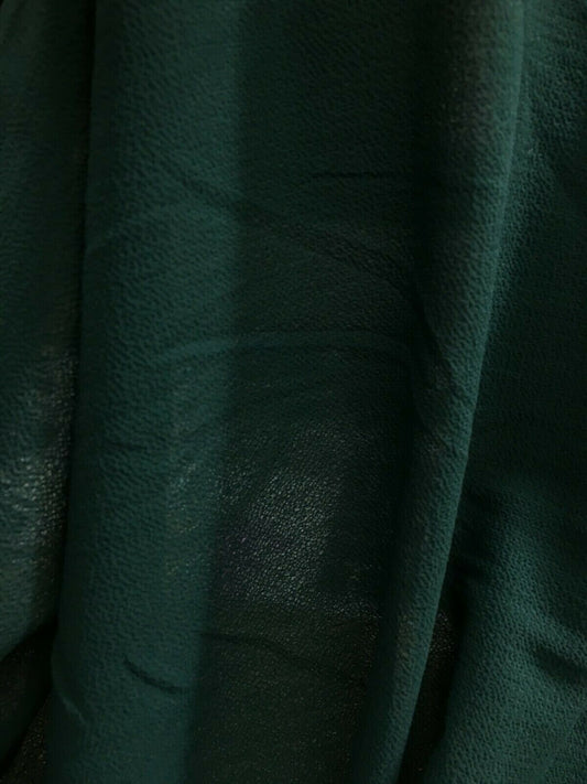 TEAL GREEN Bubble Crepe Georgette Fabric (60 in.) Sold By The Yard