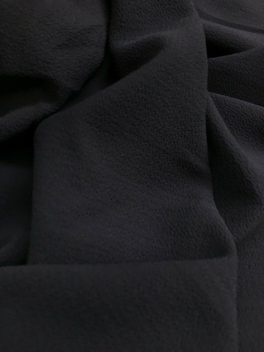 BLACK Bubble Crepe Georgette Fabric (60 in.) Sold By The Yard