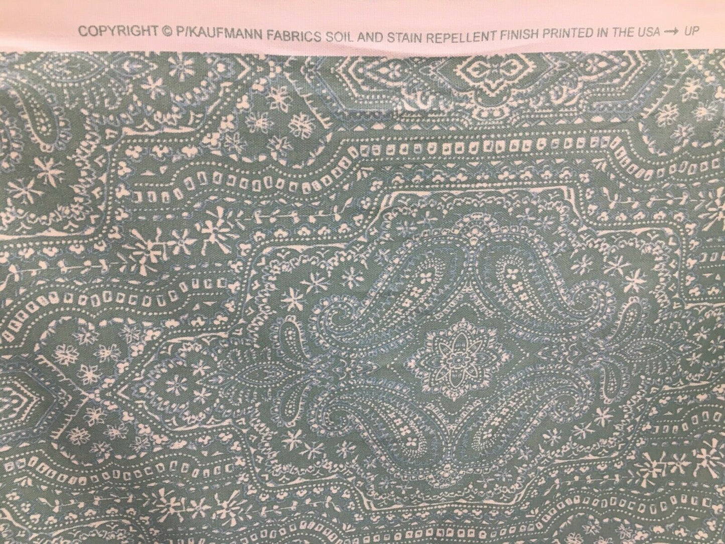 P KAUFMANN Light Blue Designer Cotton Linen Fabric (54 in.) By The Yard