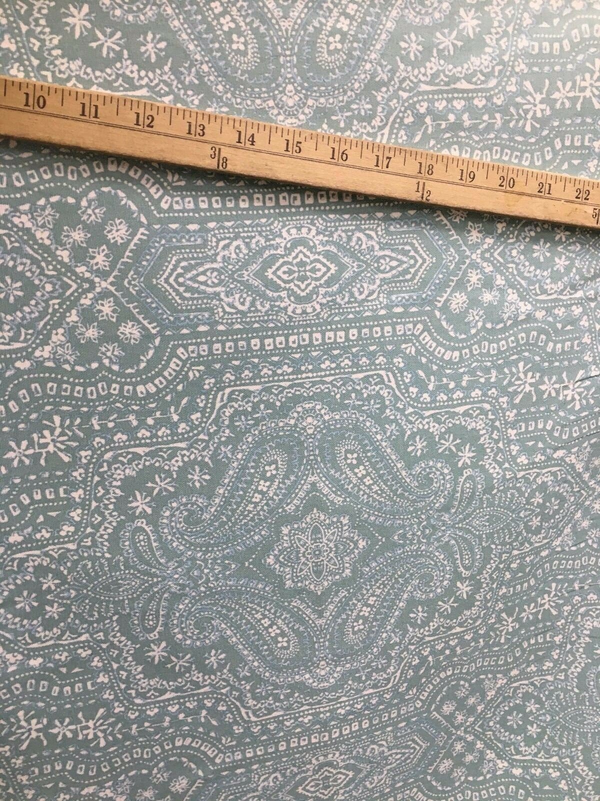 P KAUFMANN Light Blue Designer Cotton Linen Fabric (54 in.) By The Yard