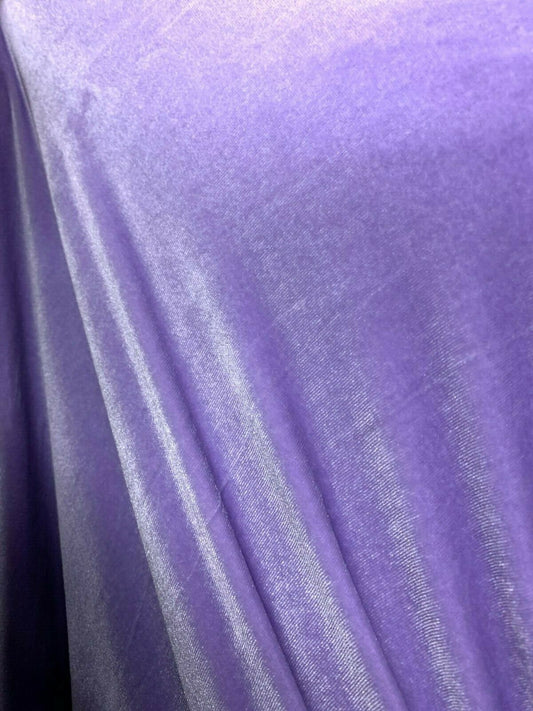 LAVENDER Polyester Stretch Velvet Fabric (60 in.) Sold By The Yard