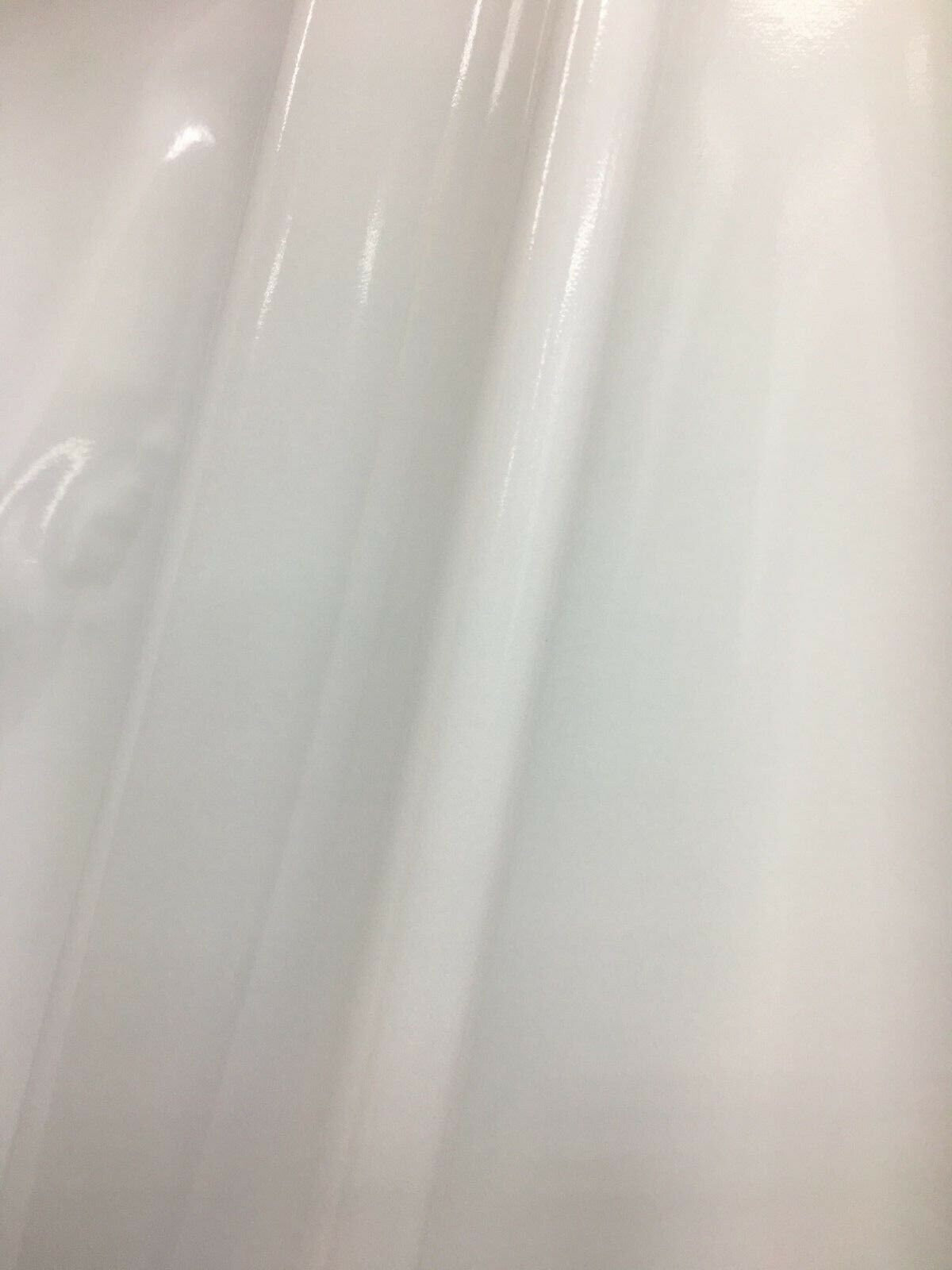 WHITE Shiny Glossy PVC Pleather Stretch Fabric (58 in.) Sold By The Yard