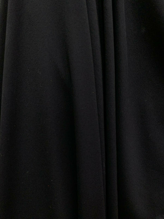 BLACK Sheer Solid Polyester Chiffon Fabric (60 in.) Sold By The Yard