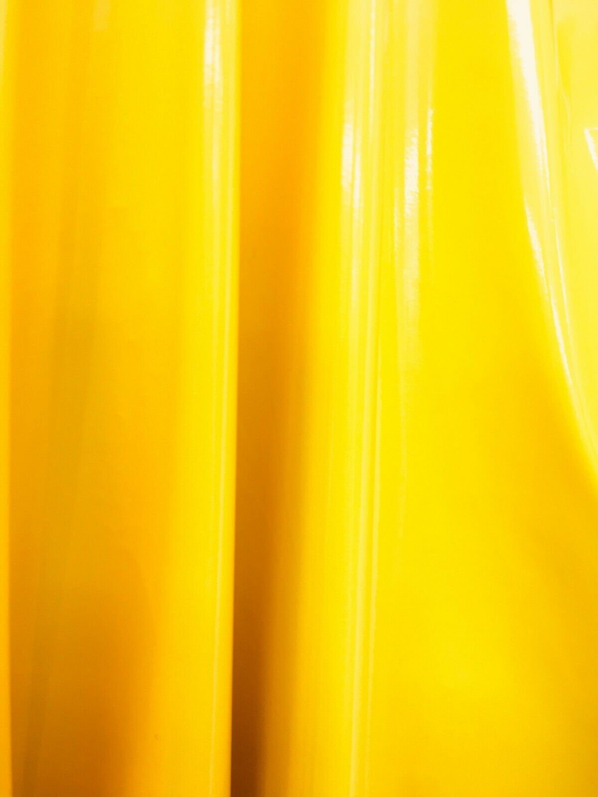 SUNFLOWER YELLOW Shiny Glossy PVC Pleather Stretch Fabric (58 in.) Sold By The Yard