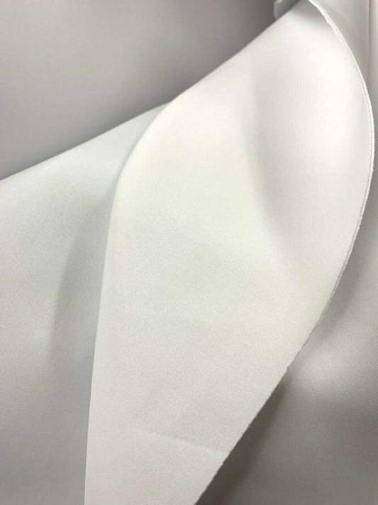 WHITE Neoprene Scuba Knit Fabric Polyester Spandex (58 in.) Sold By The Yard