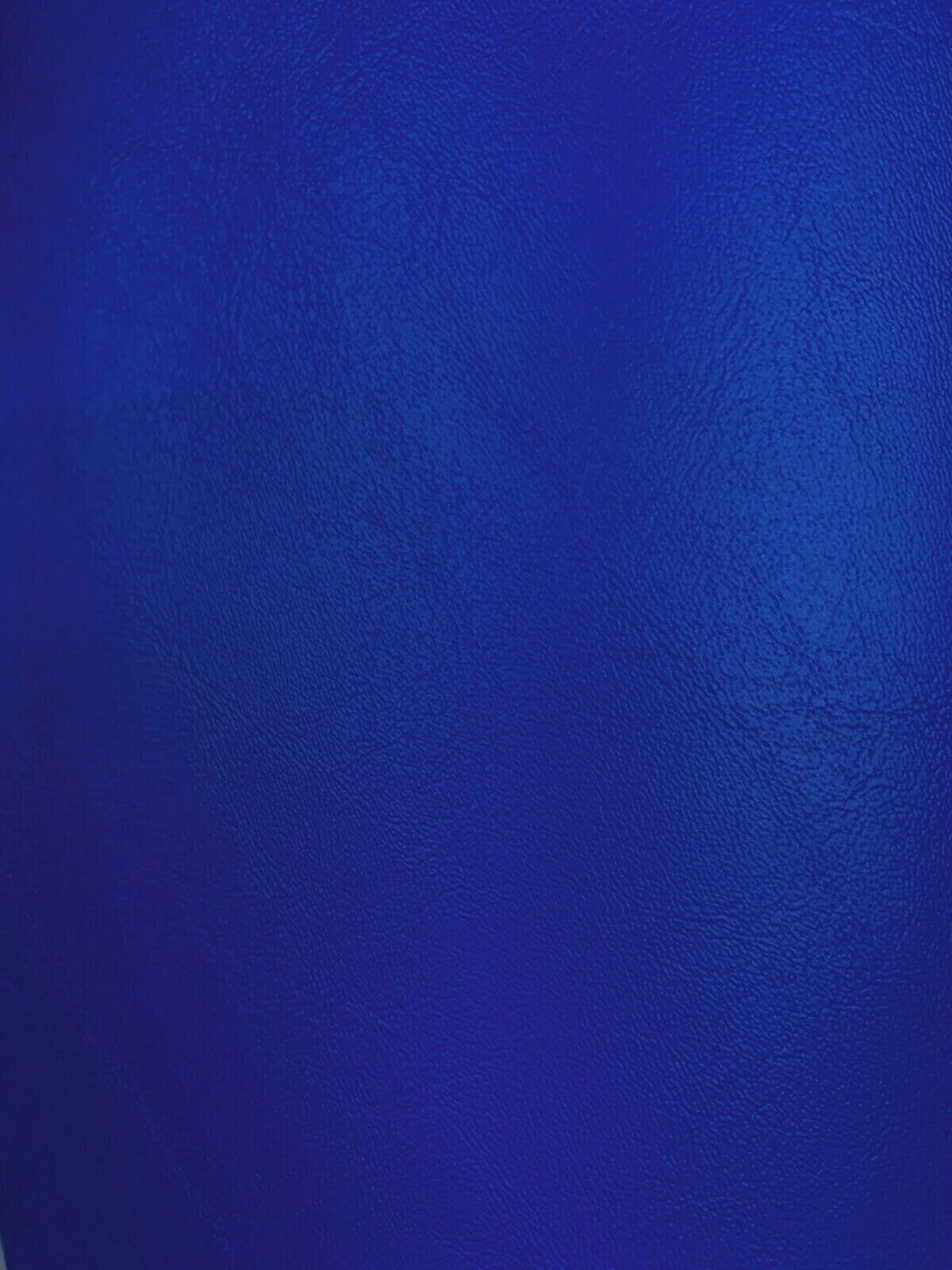 ROYAL BLUE Faux Leather Vinyl Upholstery Fabric (54 in.) Sold By The Yard