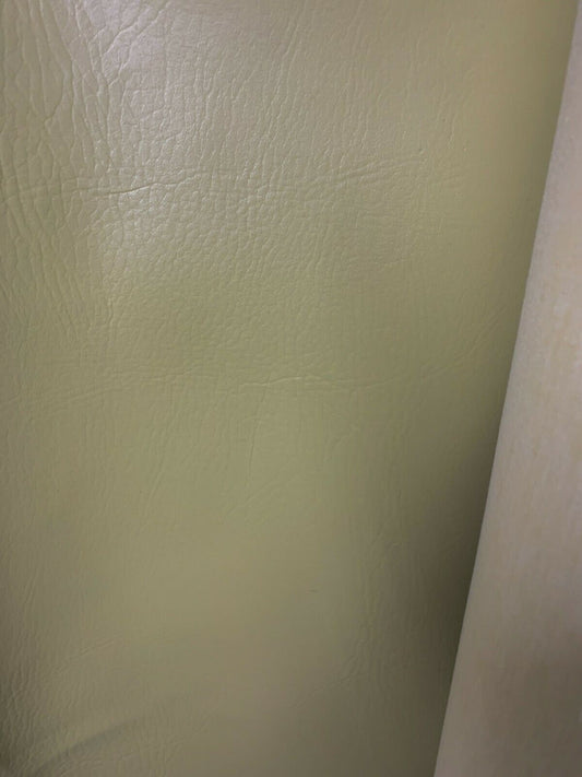 BEIGE Faux Leather Vinyl Upholstery Fabric (54 in.) Sold By The Yard