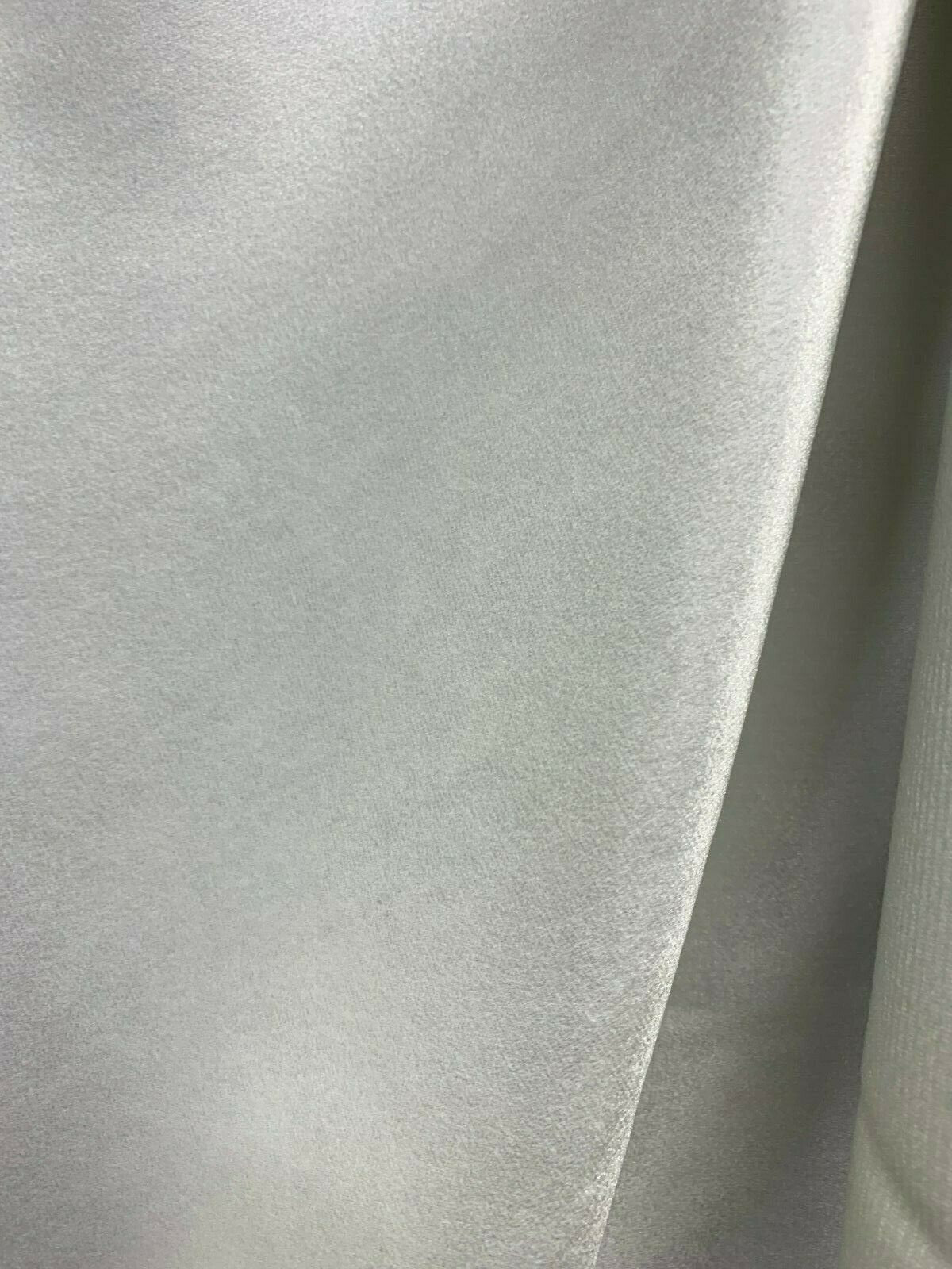 WHITE Soft Upholstery Drapery Velvet Fabric (56 in.) Sold By The Yard