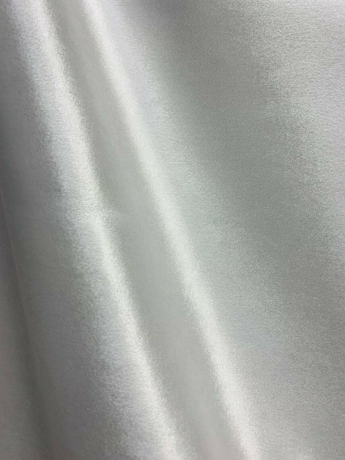 WHITE Soft Upholstery Drapery Velvet Fabric (56 in.) Sold By The Yard