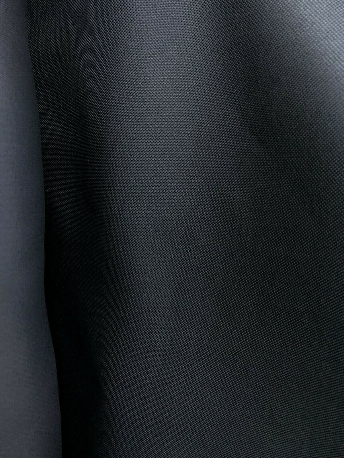 BLACK Solid Canvas Waterproof/UV Protected Outdoor Fabric (60 in.) Sold By The Yard