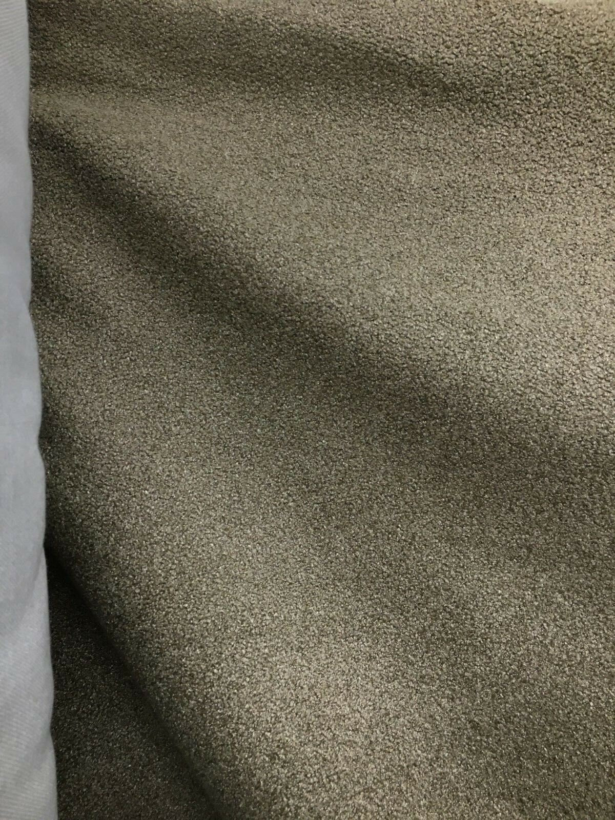 DARK BEIGE Solid Soft Chenille Upholstery Fabric (54 in.) Sold By The Yard