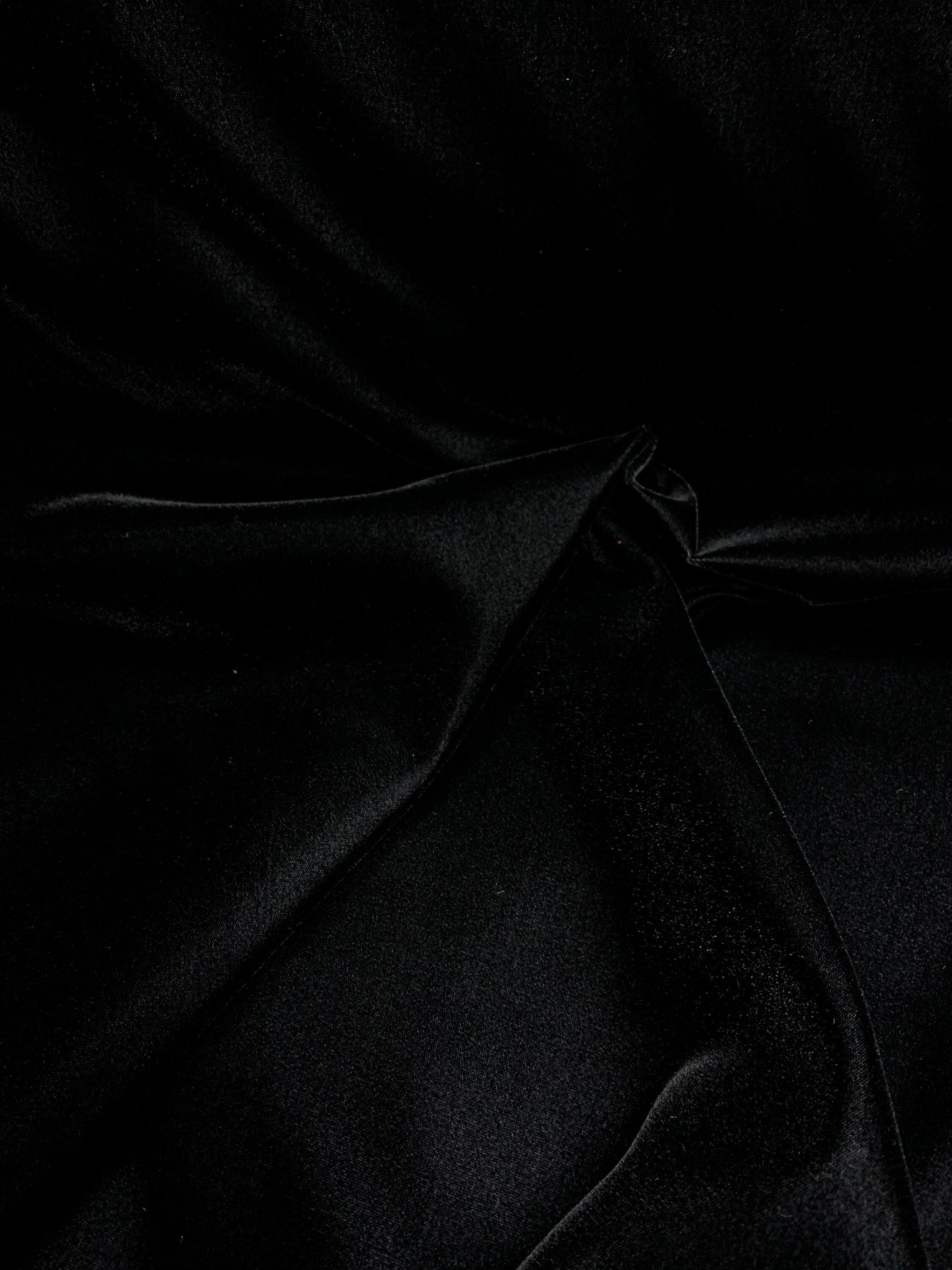 BLACK Solid 100% Polyester Micro Velvet Fabric (45 in.) Sold By The Yard