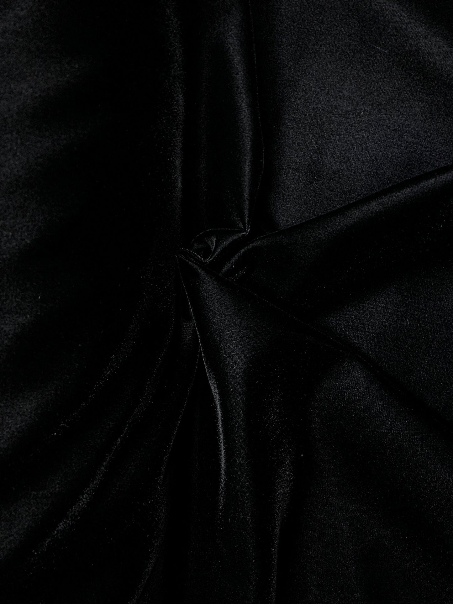 BLACK Solid 100% Polyester Micro Velvet Fabric (45 in.) Sold By The Yard