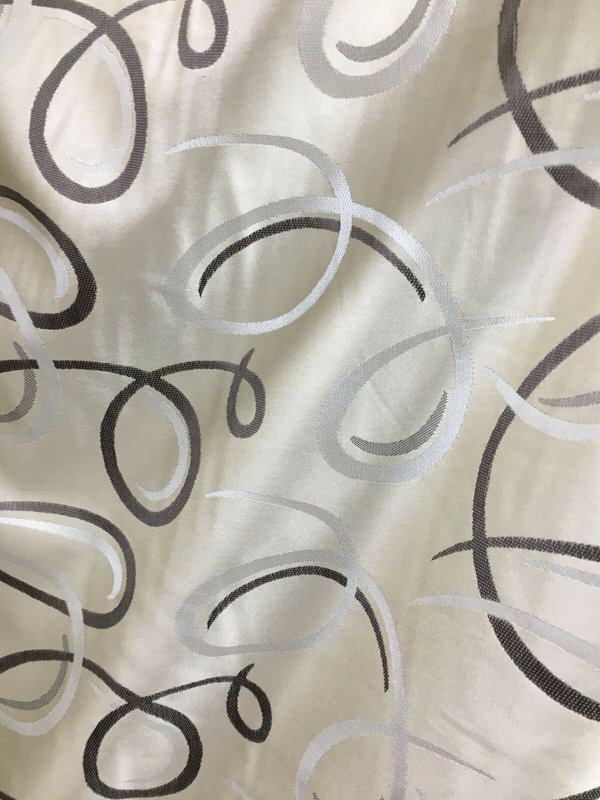 BEIGE Multicolor Swirl Brocade Upholstery Drapery Fabric (110 in.) Sold By The Yard