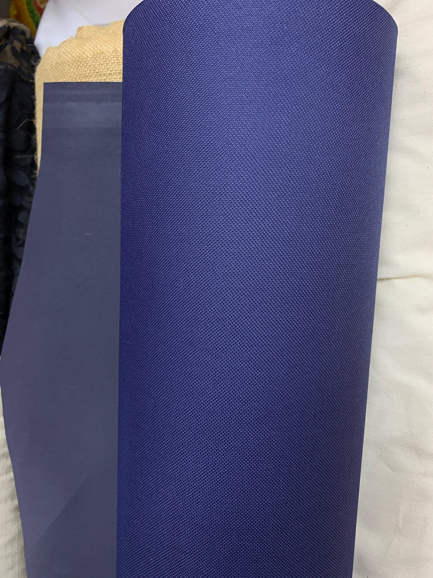 NAVY BLUE Solid Canvas Waterproof/UV Protected Outdoor Fabric (60 in.) Sold By The Yard