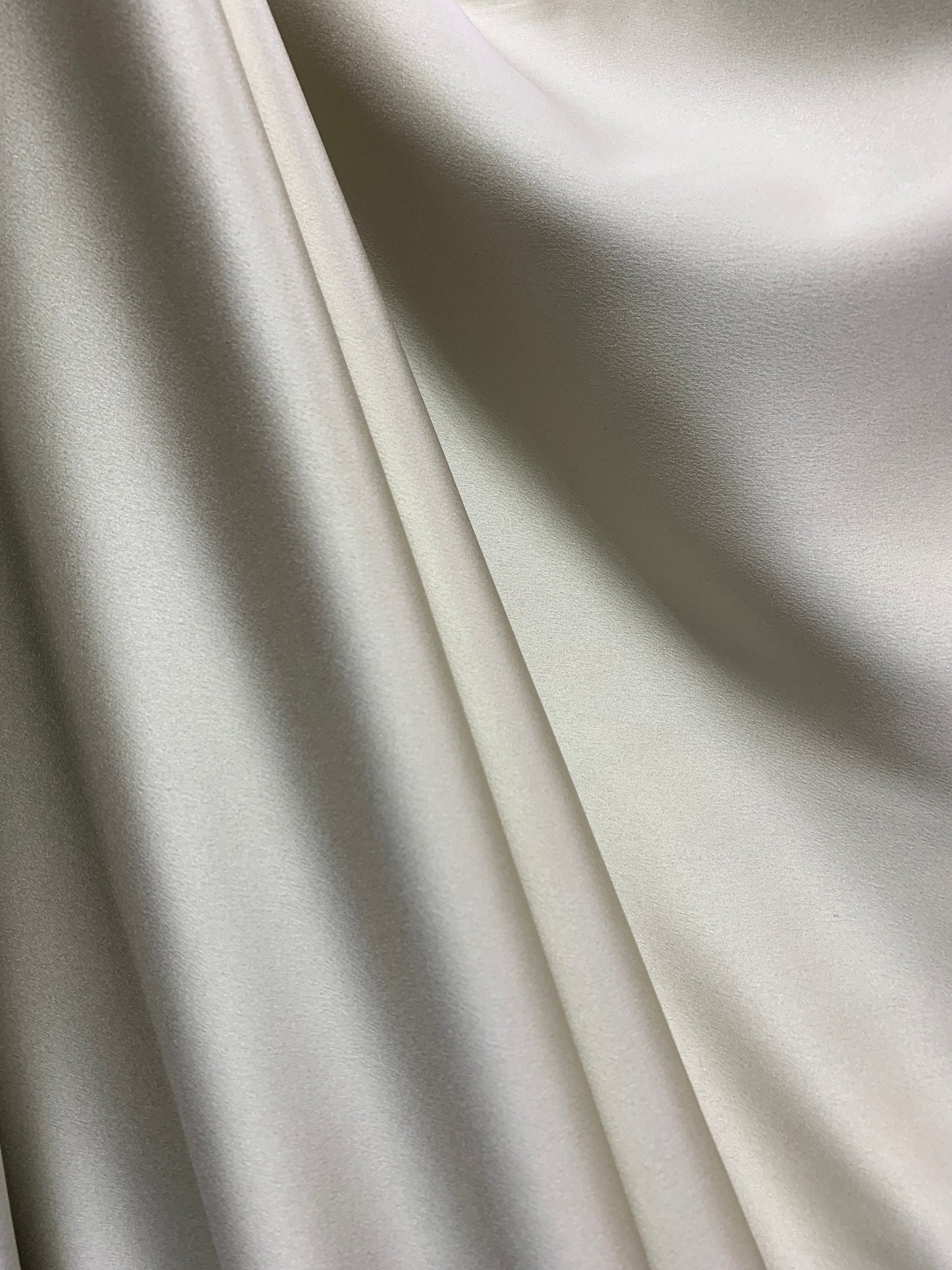 BEIGE Solid 100% Polyester Mystique Satin Fabric (60 in.) Sold By The Yard