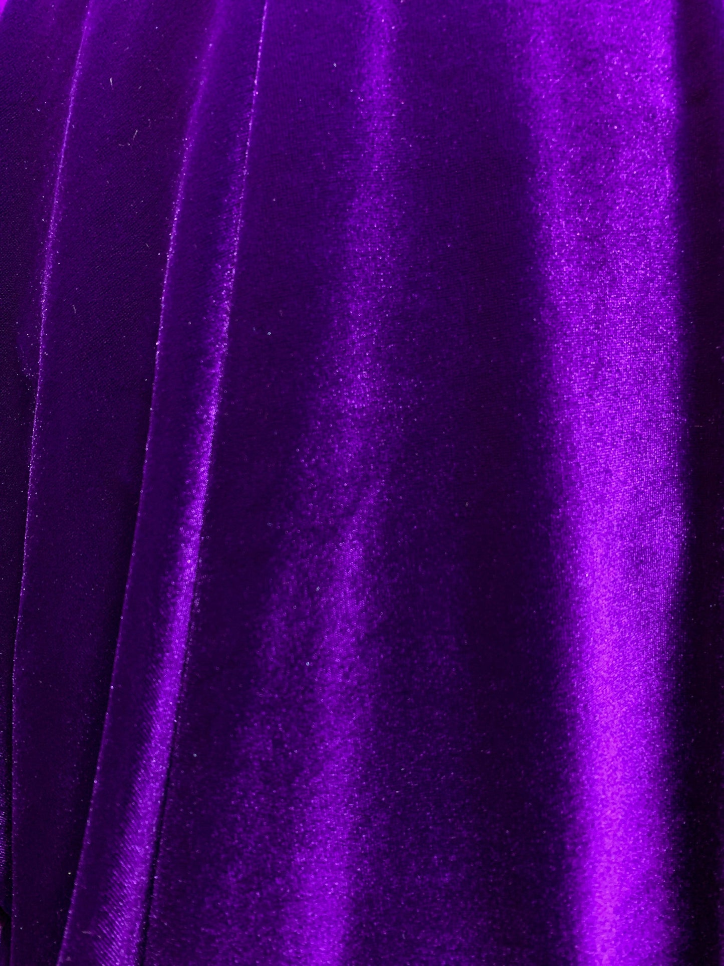 PURPLE Polyester Stretch Velvet Fabric (60 in.) Sold By The Yard