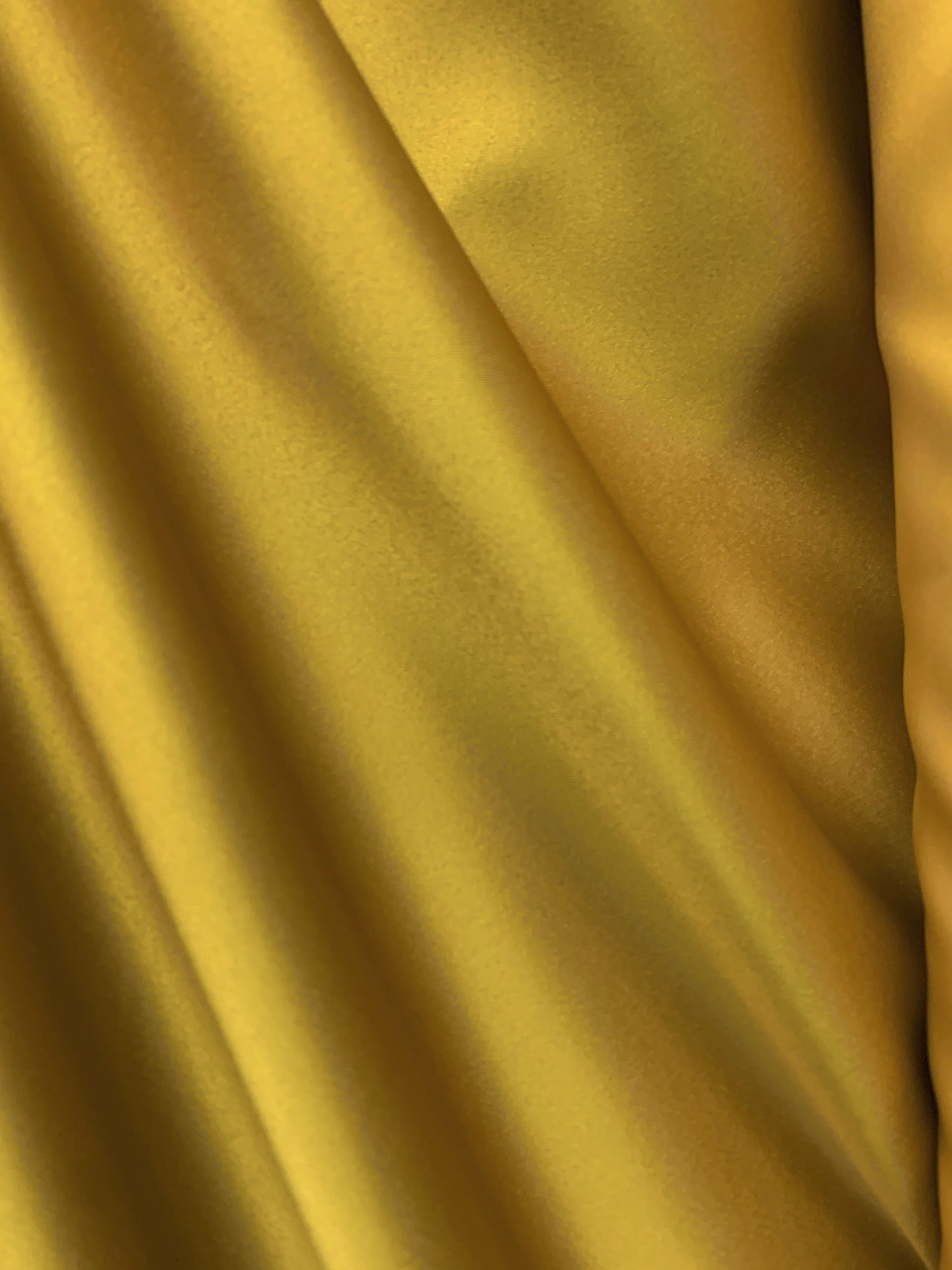 DARK GOLD Solid 100% Polyester Mystique Satin Fabric (60 in.) Sold By The Yard