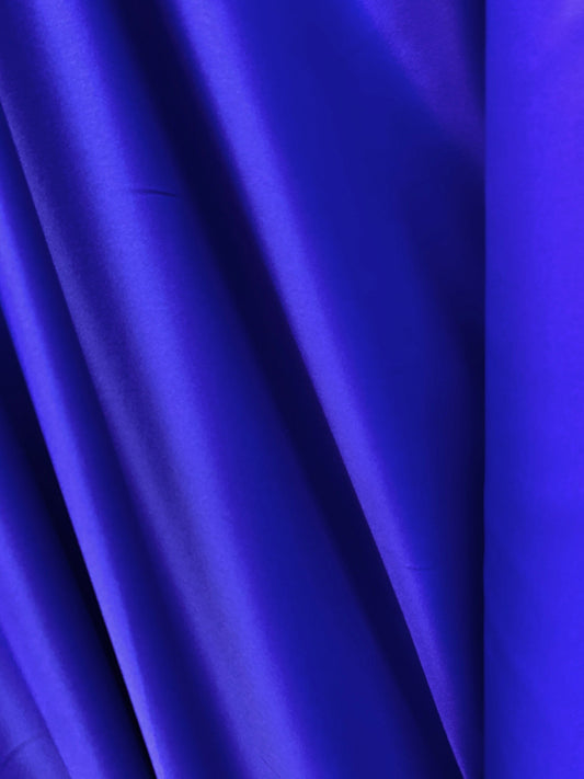 ROYAL BLUE Solid 100% Polyester Mystique Satin Fabric (60 in.) Sold By The Yard