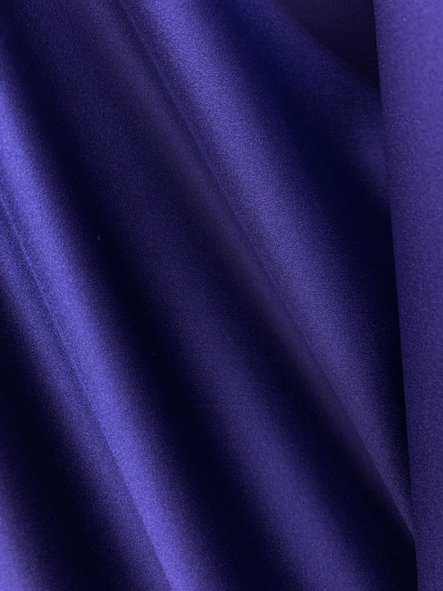 NAVY BLUE Solid 100% Polyester Mystique Satin Fabric (60 in.) Sold By The Yard