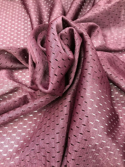 BURGUNDY Polyester Small Hole Athletic Sports Mesh Fabric (60 in.) Sold BTY