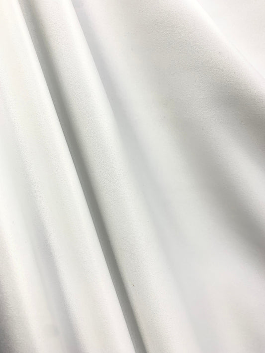 WHITE Solid 100% Polyester Mystique Satin Fabric (60 in.) Sold By The Yard