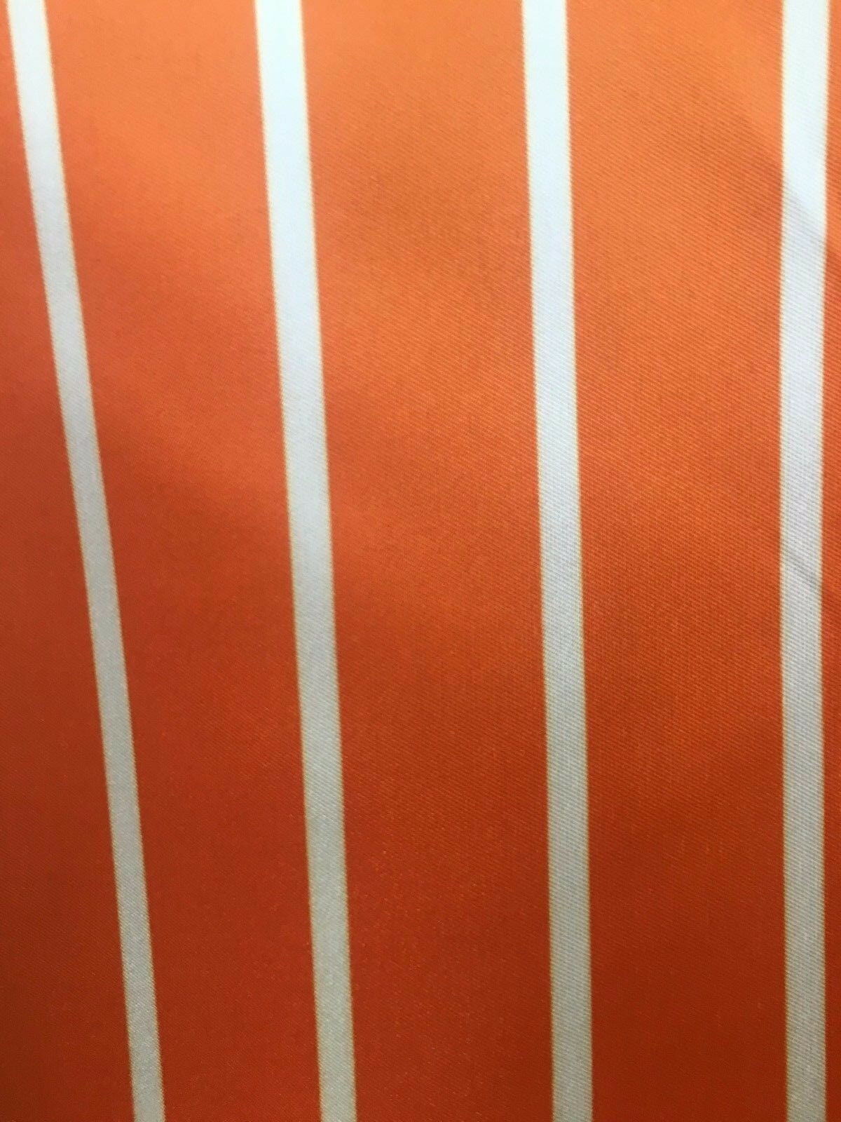 ORANGE IVORY STRIPED Polyester Twill Fabric (60 in.) Sold By The Yard