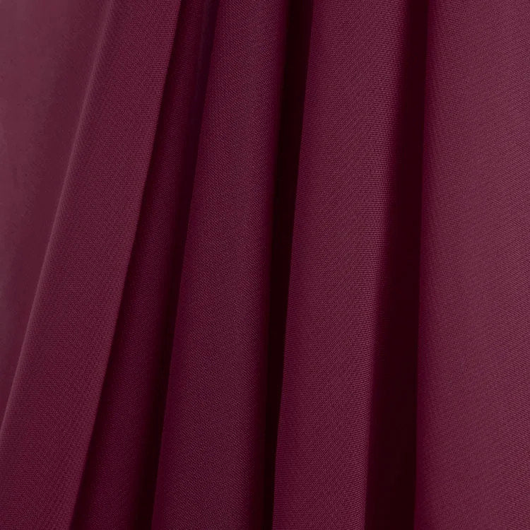 BURGUNDY Sheer Solid Polyester Chiffon Fabric (45 in.) Sold By The Yard