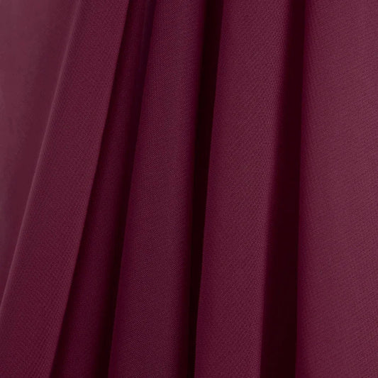 BURGUNDY Sheer Solid Polyester Chiffon Fabric (45 in.) Sold By The Yard