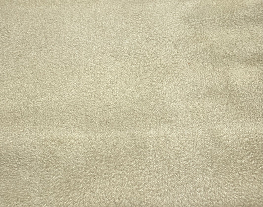 CREAM Upholstery Suede Micro Faux Polyester Drapery Fabric (56 in.) Sold By The Yard