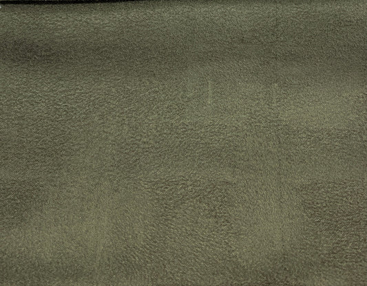 DARK SAGE Upholstery Suede Micro Faux Polyester Drapery Fabric (56 in.) Sold By The Yard