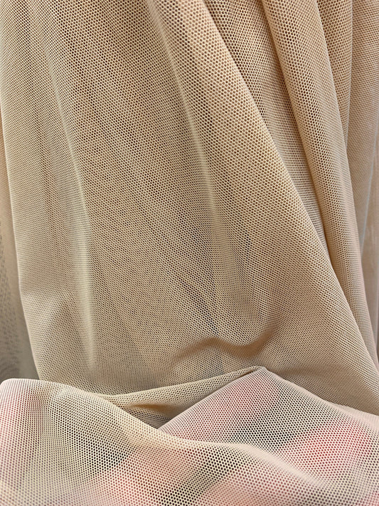 NUDE Stretch Spandex Sheer Power Mesh Fabric (54 in.) Sold By The Yard