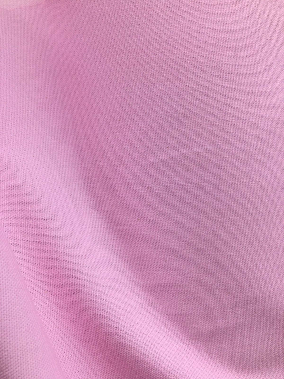 LIGHT PINK 100% Cotton Canvas Fabric (56 in.) Sold By The Yard