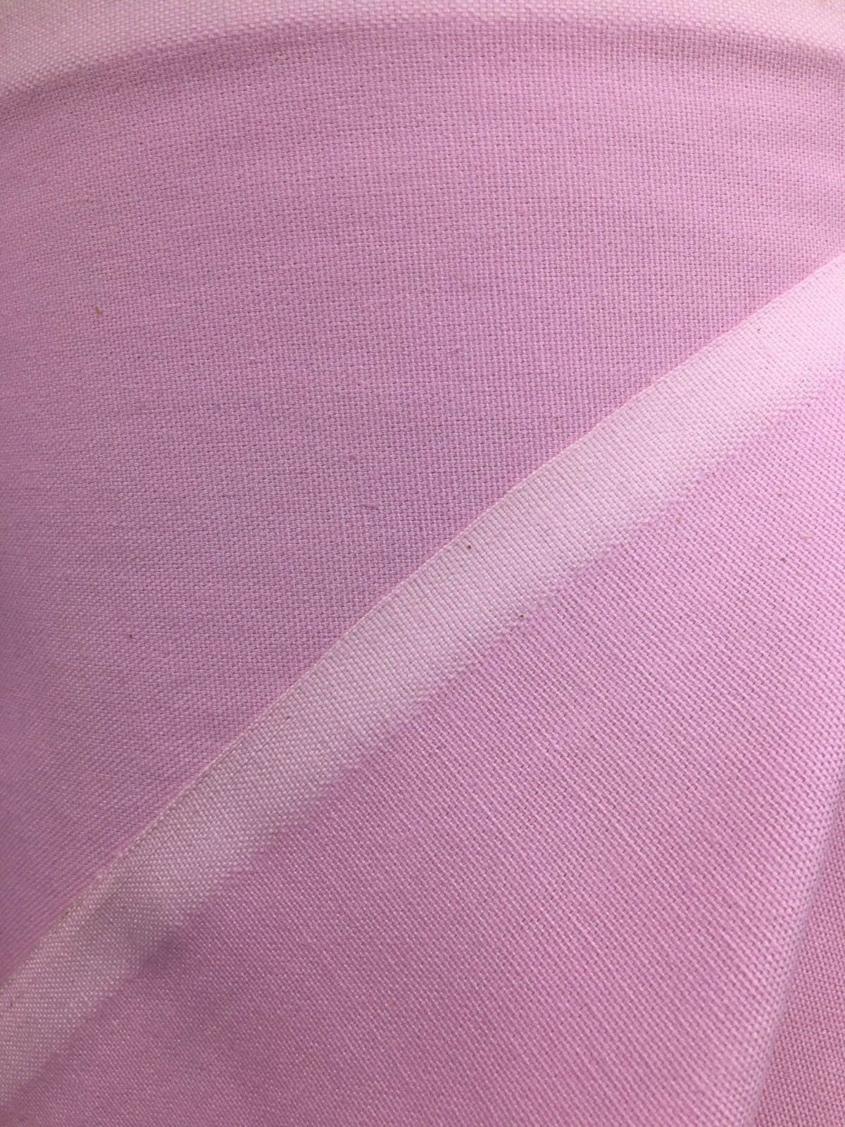 LIGHT PINK 100% Cotton Canvas Fabric (56 in.) Sold By The Yard