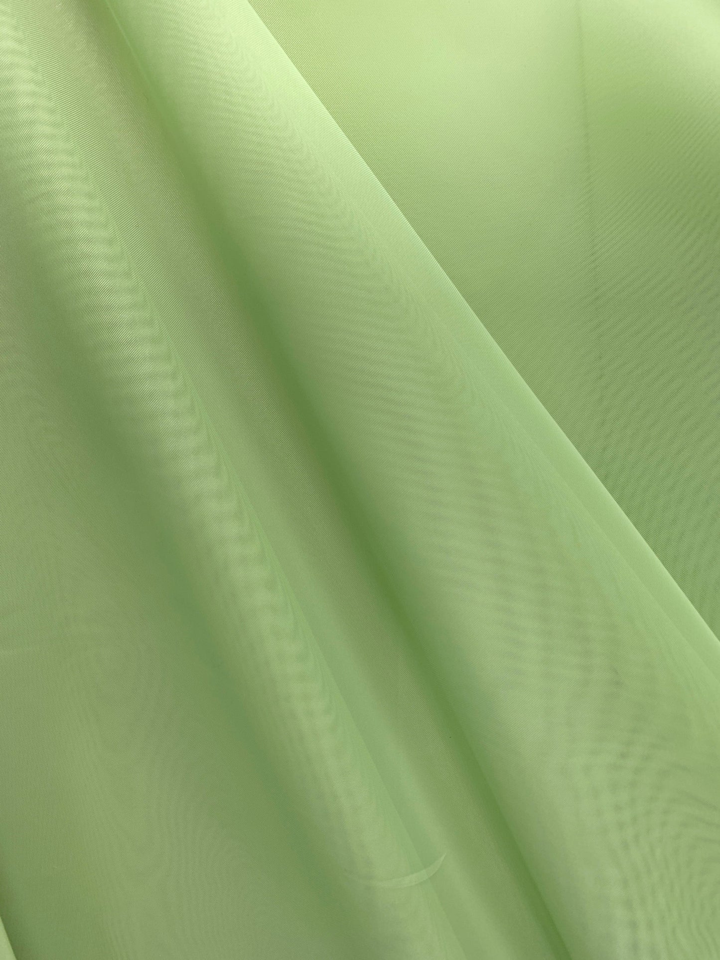 LIGHT GREEN Sheer Voile Polyester Drapery Apparel Fabric (118 in.) Sold By The Yard