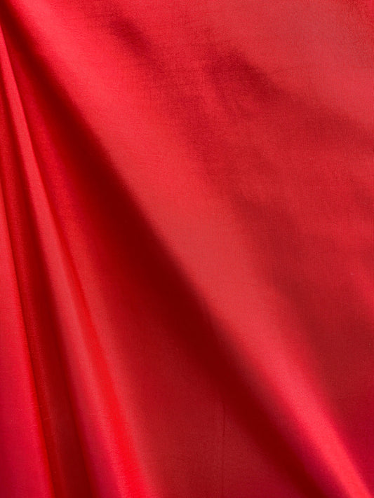 RED Solid Polyester Taffeta Fabric (60 in.) Sold By The Yard