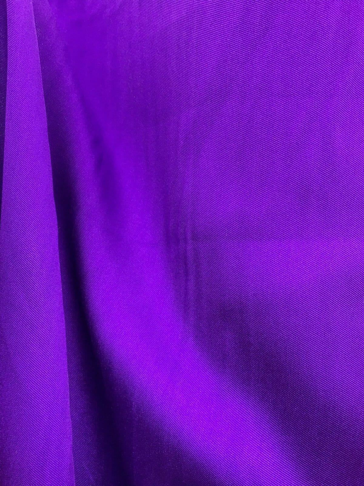 VIOLET PURPLE 100% Polyester Twill Fabric (60 in.) Sold By The Yard