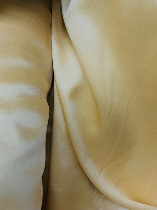 LIGHT GOLD 100% Polyester Twill Fabric (60 in.) Sold By The Yard