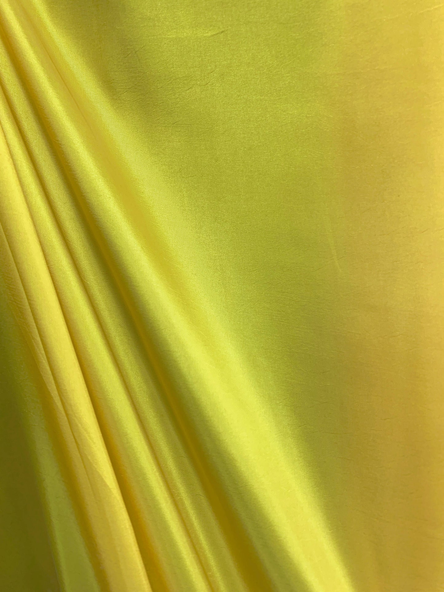 YELLOW Solid Polyester Taffeta Fabric (60 in.) Sold By The Yard