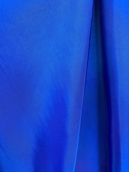 ROYAL BLUE Solid Polyester Taffeta Fabric (60 in.) Sold By The Yard