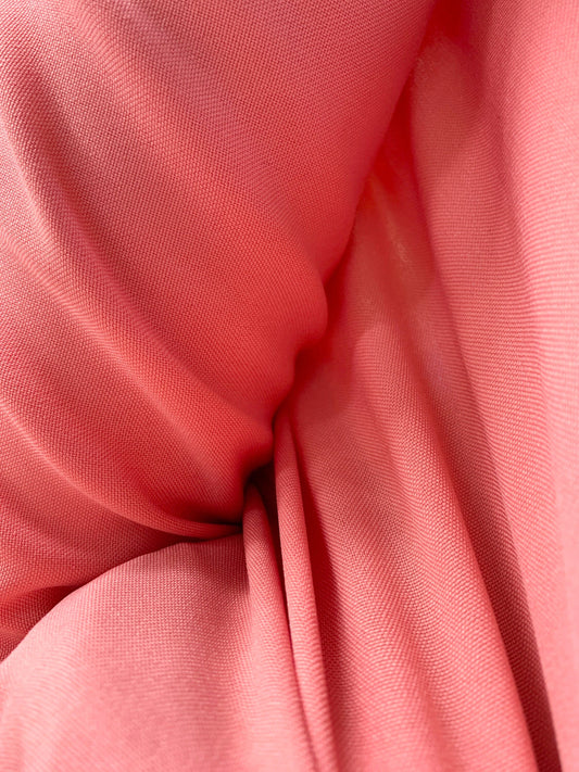 CORAL PINK 100% Polyester Poplin Fabric (60 in.) Sold By The Yard