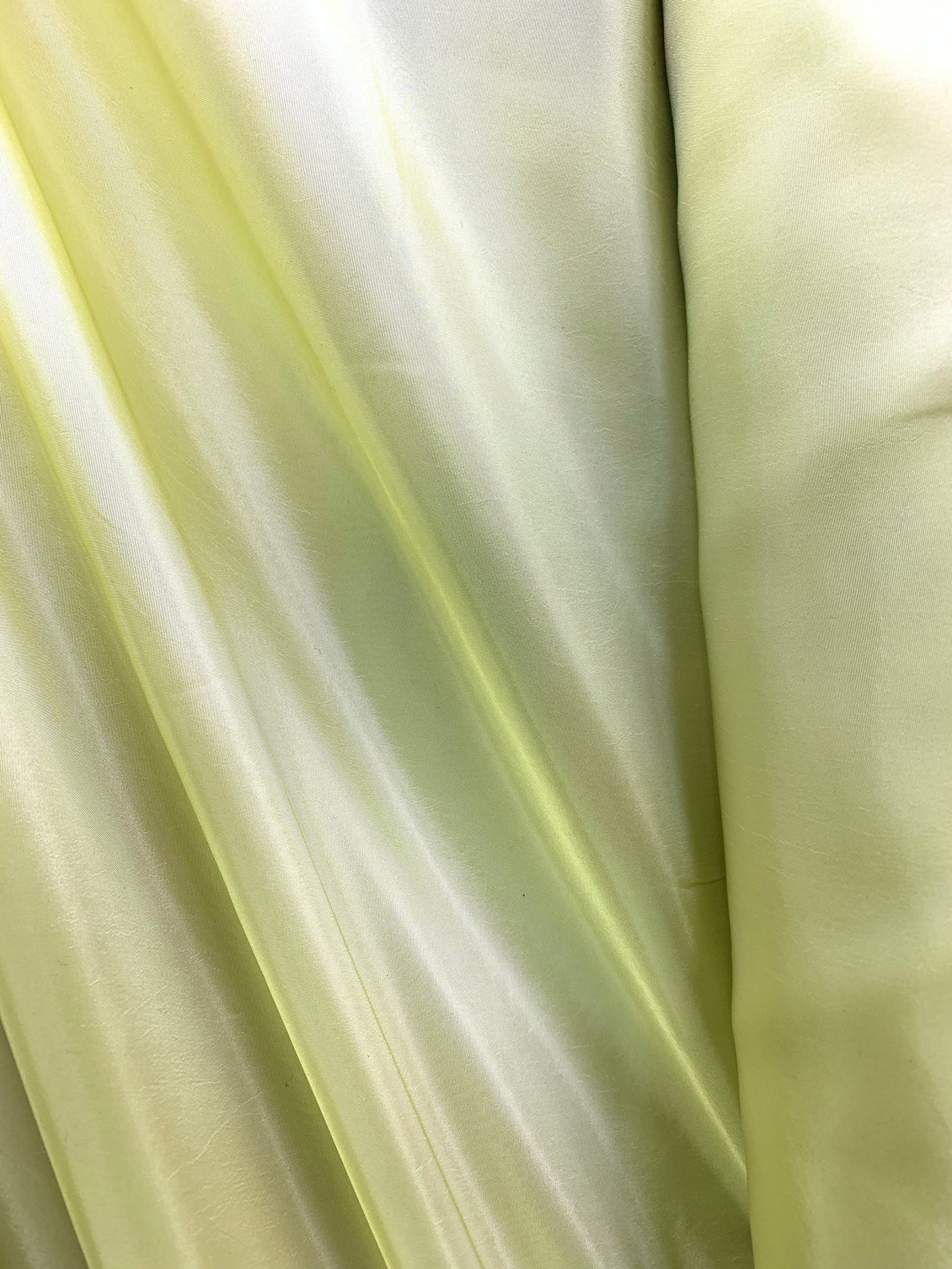 PALE YELLOW Solid Polyester Taffeta Fabric (60 in.) Sold By The Yard