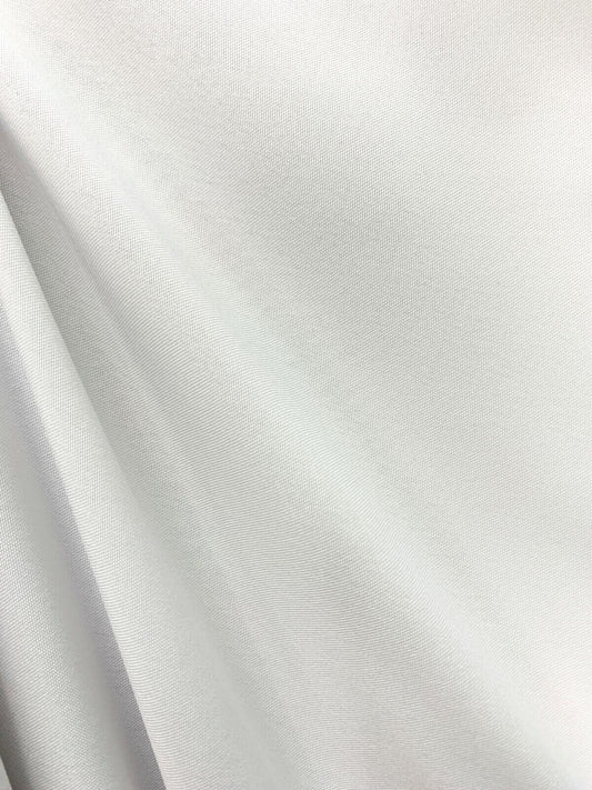 WHITE 100% Polyester Poplin Fabric (60 in.) Sold By The Yard