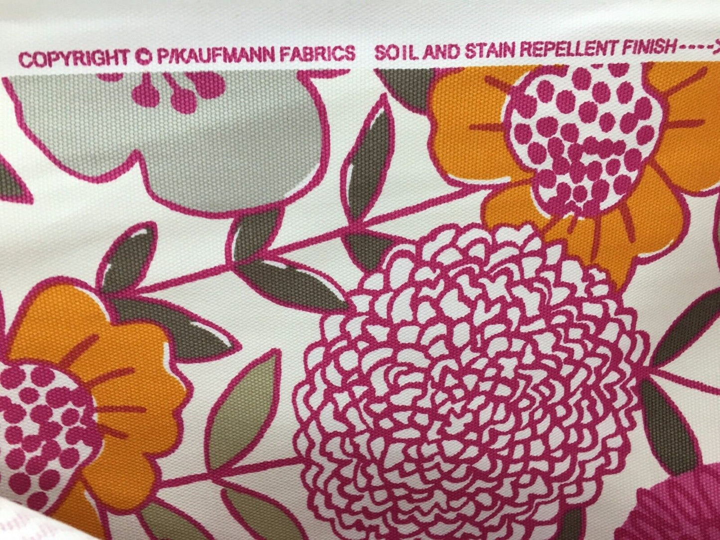 P Kaufmann Pink Floral Designer Cotton Pique Fabric (54 in.) Sold By The Yard